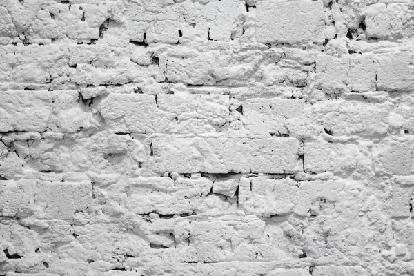 Oude Witte Bakstenen Muur Als Achtergrond — Stockfoto