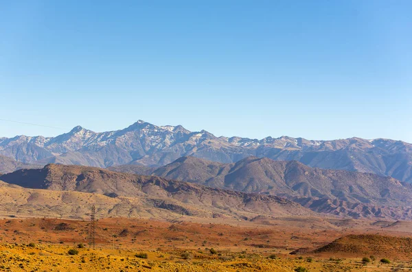 High Atlas Mountains in the north part of Africa, landscape of Middle Atlas Mountains