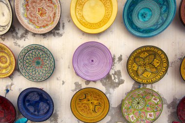 Hatıra Eşyası ile geleneksel Fas Pazar