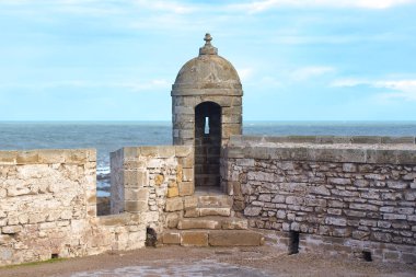 Sqala du Port, fort Essaouira Fas'ta, yüksek çözünürlüklü resim