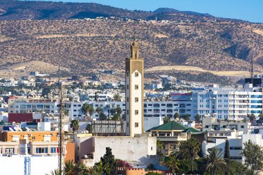 Agadir panoramik görünümü üzerinde Ocak 02. 2018 yılında Fas
