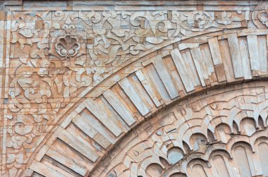 Antik Marakeş eski Medine ilçe kapıya