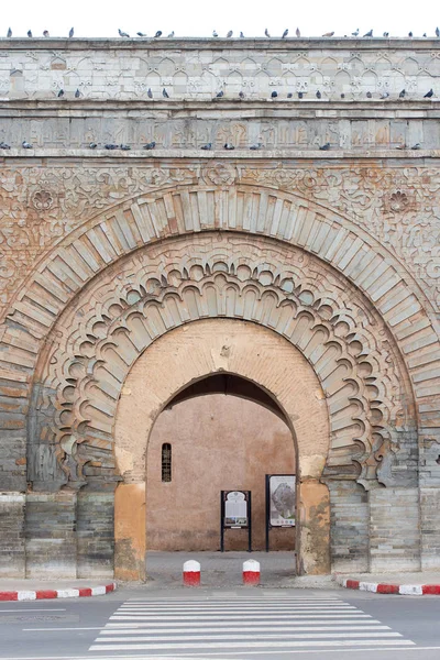 Antigua Puerta Antiguo Barrio Medina Marrakech —  Fotos de Stock