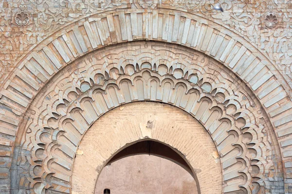 Starobylé Brány Staré Čtvrti Medina Marrakech — Stock fotografie