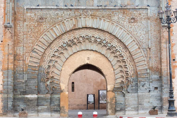 Starobylé Brány Staré Čtvrti Medina Marrakech — Stock fotografie