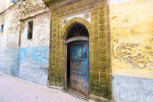 Marokański Tradycyjne Drzwi Starej Medyny — Zdjęcie stockowe