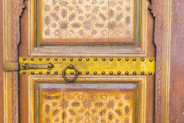 Eski Medine bölgesinde Fas geleneksel kapı