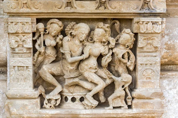 Arquitectura India Patrones Estilo Tradicional Relieve — Foto de Stock