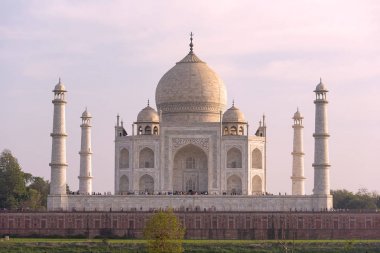 Agra Hindistan Taj Mahal ünlü kabirde untypical görünümünü