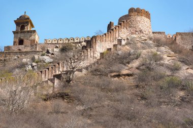 Jaipur, Rajasthan, Hindistan şaşırtıcı Amer ya da Amber kalede