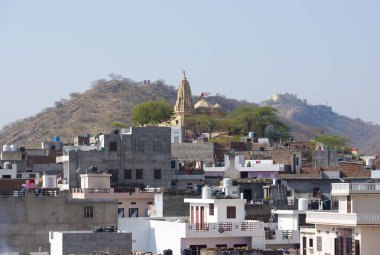 Jaipur Hintli şehrin panoramik Üstten Görünüm