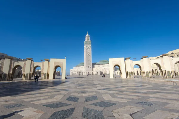Dünyanın Üçüncü Büyük Cami Hassan Caminin Casablanca Fas Yer — Stok fotoğraf