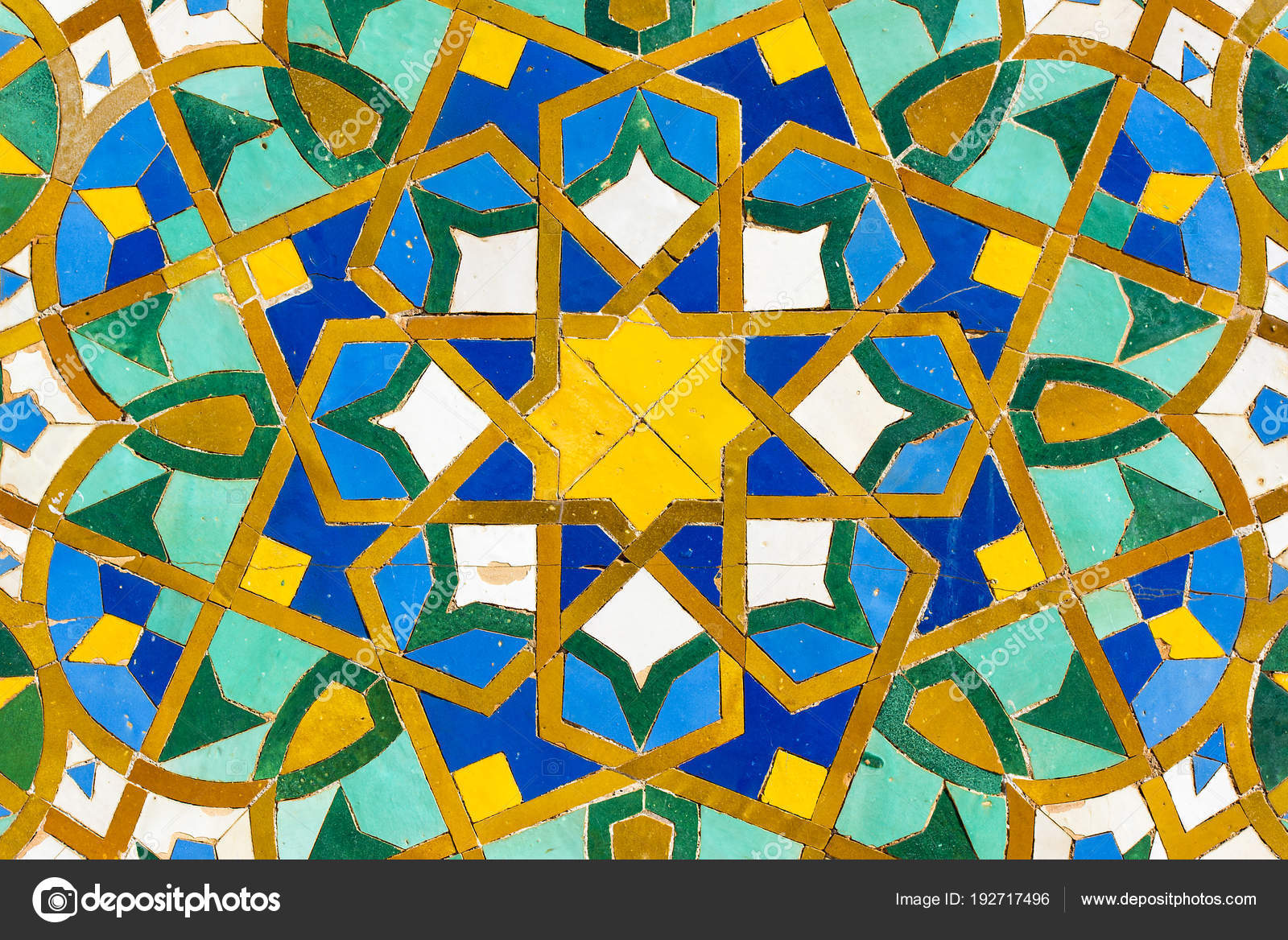 Moroccan Tile Traditional Patterns Colorful Moroccan Tiles — Stock