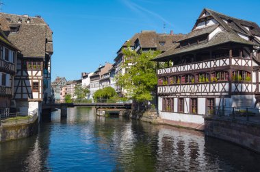 Petite France bölgesi Strazburg görünümünü