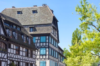 Petite France bölgesi Strazburg görünümünü