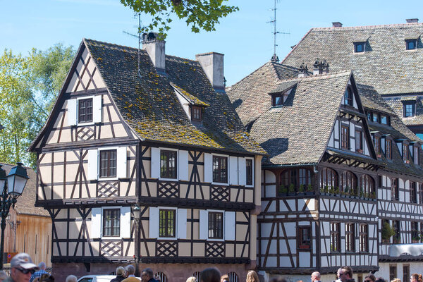 View of Petite France District in Strasbourg