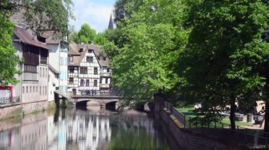 Petite France bölgesi Strazburg görünümünü