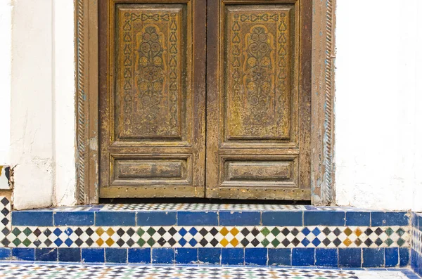 Detalles Interior Del Palacio Bahia Marrakech Marruecos — Foto de Stock