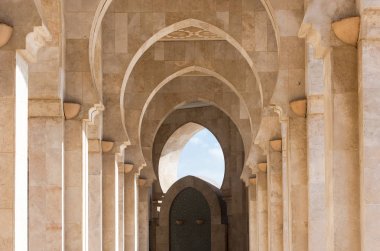 Ayrıntı dekorlar Hassan Ii Camii Casablanca Morocco