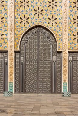 Ayrıntı dekorlar Hassan Ii Camii Casablanca Morocco