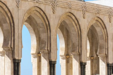 Ayrıntı dekorlar Hassan Ii Camii Casablanca Morocco