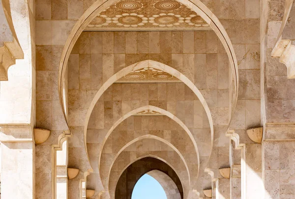 Detail Der Dekoration Der Hassan Moschee Casablanca Marokko — Stockfoto