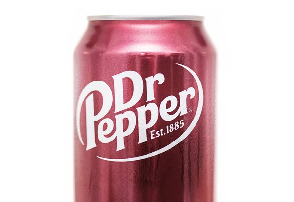 New York Nov Close Can Pepper Soda Beverage Isolated White — 图库照片