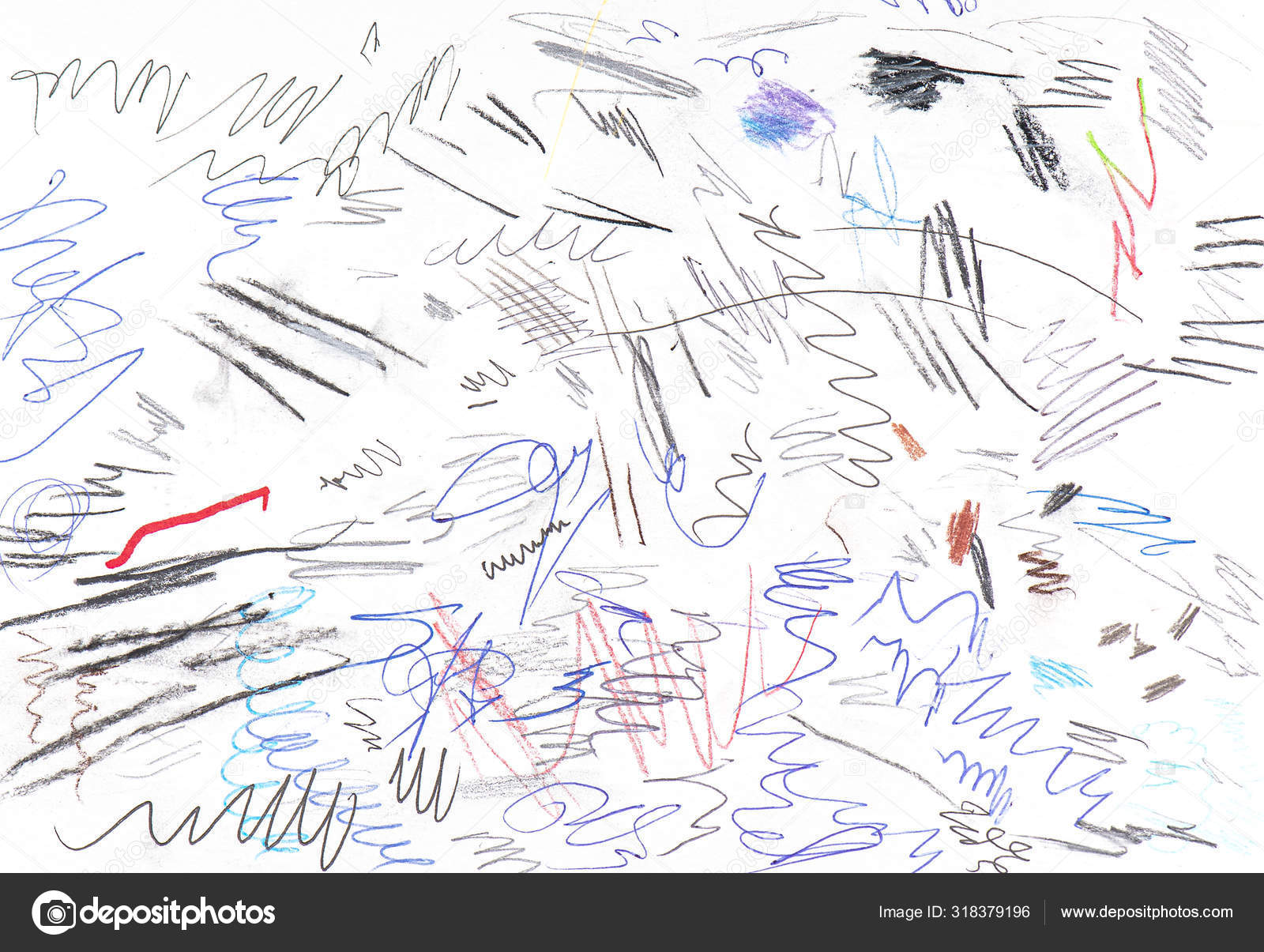 Colored Abstract Scribble Pen Lines Ink Random Sketches Background Texture Stock Photo By C Savvatexture