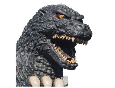 Tokyo - 30 Aralık: 30 Aralık 'ta Tokyo' nun Shinjuku semtinde Godzilla Doll 'un tecrit edilmiş başkanı. 2016 Japonya 'da