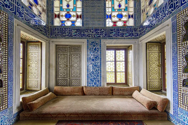 Istanbul Jan Interiors Topkapi Palace Stained Glass Windows Istanbul January — Stock Photo, Image