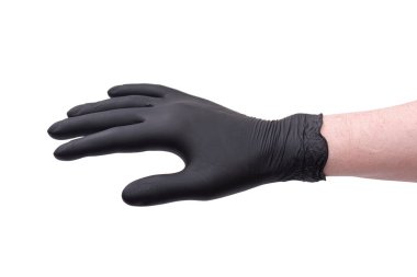 Tamam, beyaz arka planda siyah eldivenli havalı tabela.