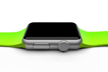 Ayrıntılı yüksek beyaz üzerinde izole akıllı izle.