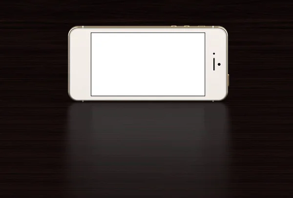 Boş ekran ile gümüş akıllı telefonlar. — Stok fotoğraf
