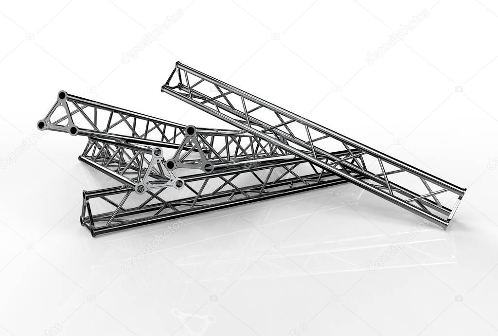 Aluminum trusses construction shape trio