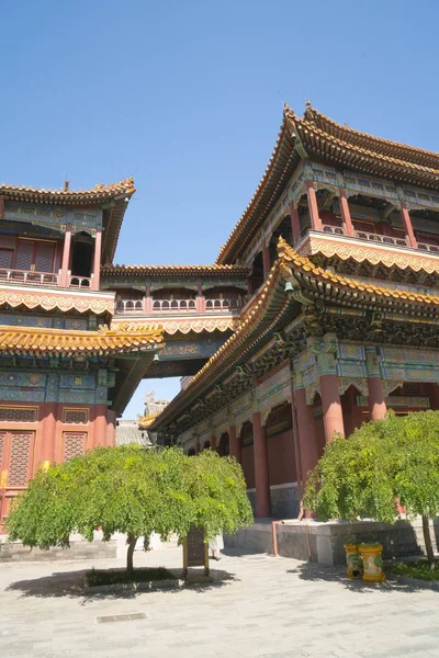 Piękny Widok Świątyni Lamy Pekinie Chiny — Zdjęcie stockowe