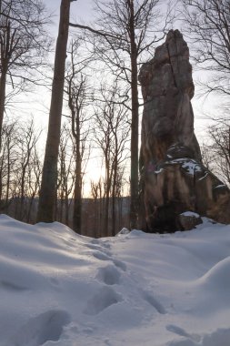 Dovbush kışın sallanıyor. Seyahat et. Doğal kaynaklar. Taşların altında