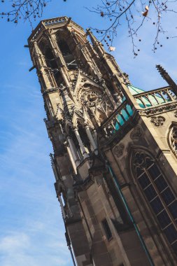 Johanneskirche am feuersee. Eski kilise. Şehir mimarisi. A