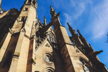 Johanneskirche am feuersee. Eski kilise. Şehir mimarisi. A