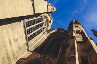 Johanneskirche am feuersee. Eski kilise. Şehir mimarisi. A