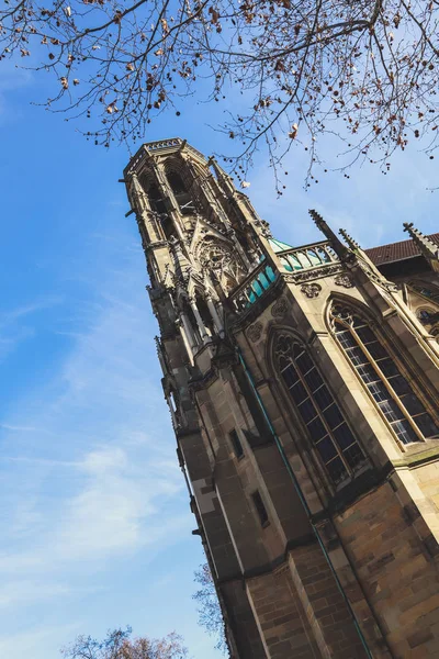 Johanneskirche am feuersee. Eski kilise. Şehir mimarisi. A