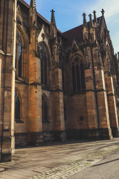 Johanneskirche vagyok feuersee. A régi templom. Városi építészet. A... — Stock Fotó