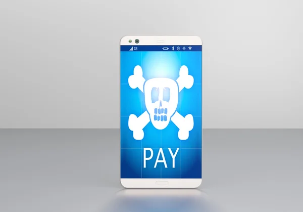 Ransomware Smartphone kafatası