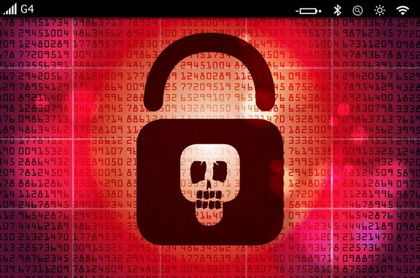 Ιό ransomware σε μια οθόνη — Φωτογραφία Αρχείου