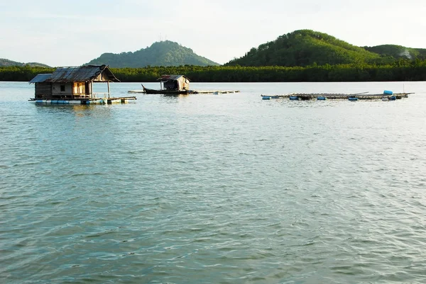 Raft houses, Phuket, Thailand — Stockfoto