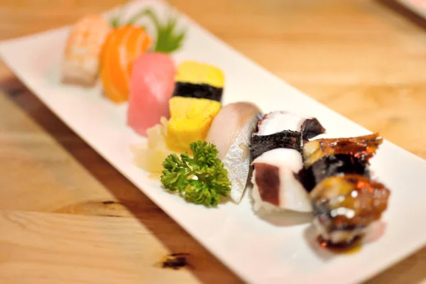 Sushi on the plate — Stock Photo, Image