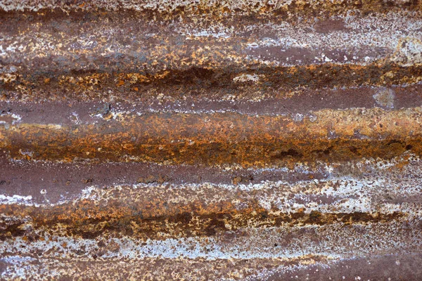 Closeup rusted galvanized iron plate — Stock Photo, Image