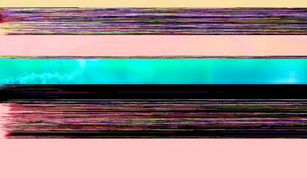 Sfondo schermo glitch colorato — Foto Stock