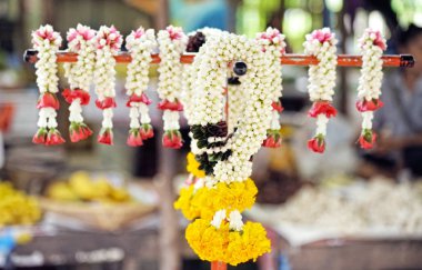 Tay yerel geleneksel Yasemin garland: portre