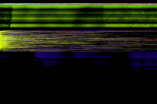Green glitch art background