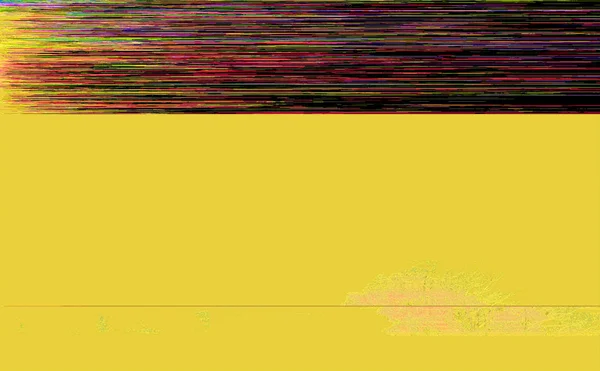 Colorido e amarelo glitch arte fundo — Fotografia de Stock